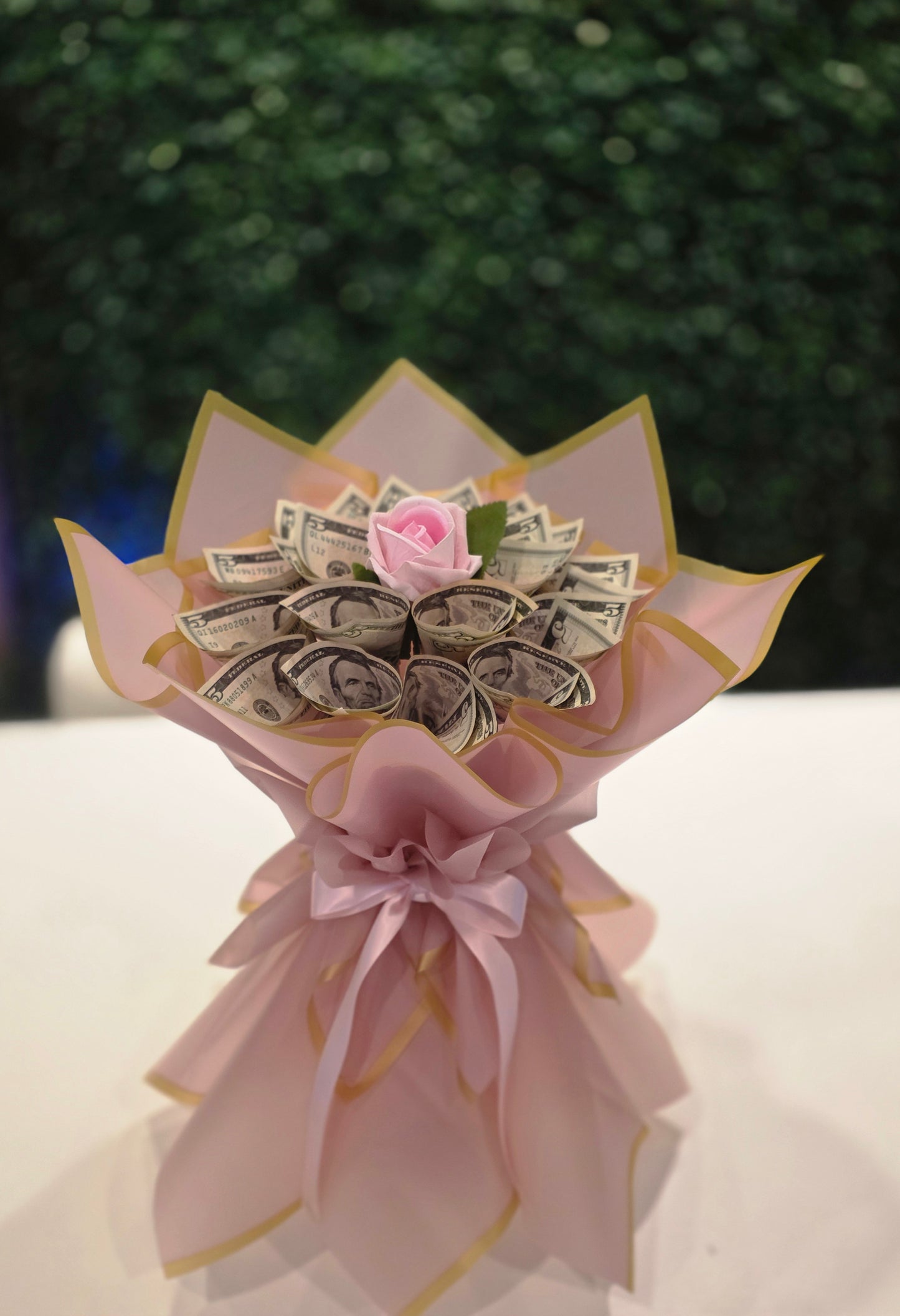 15 bills Money Bouquet A