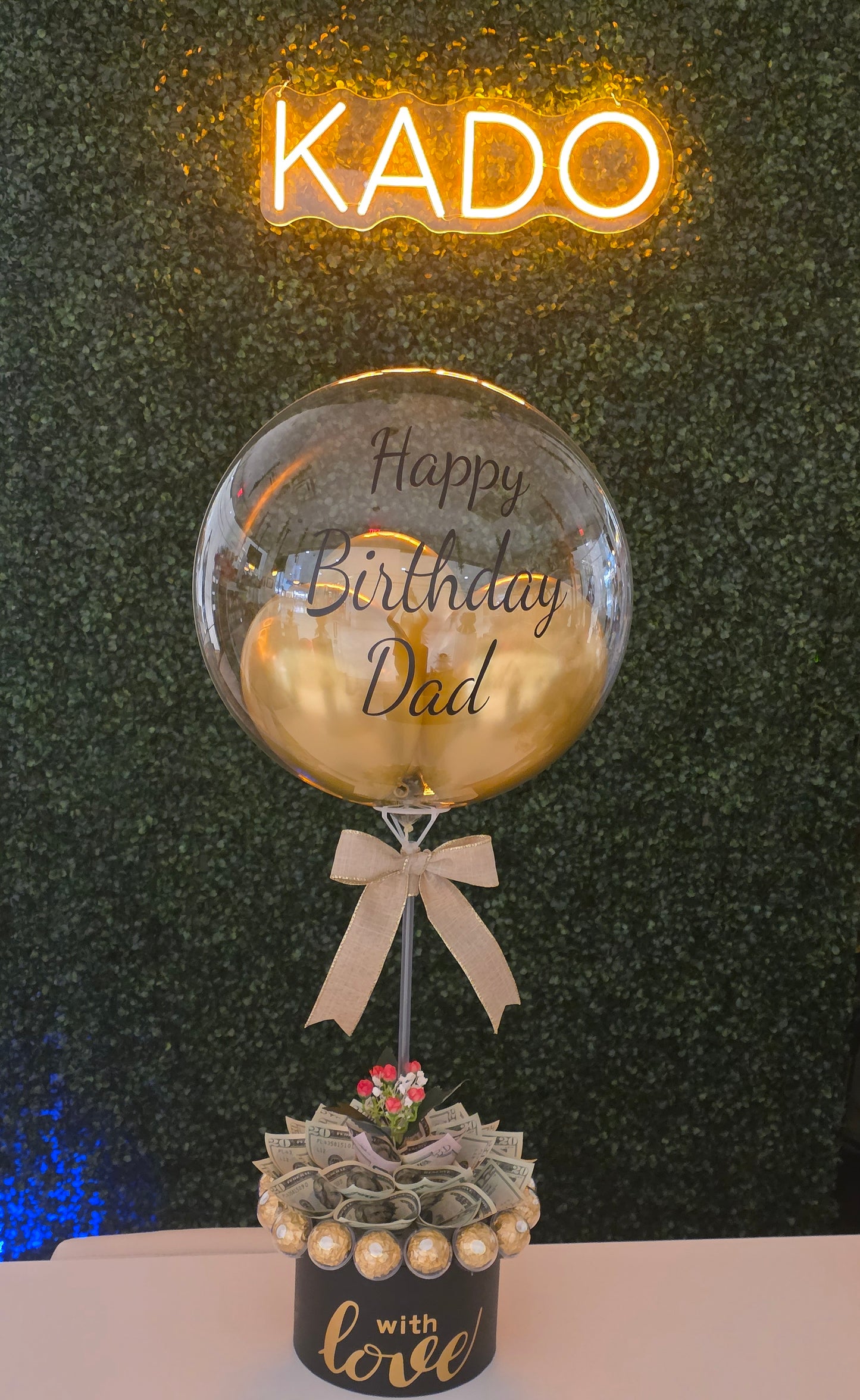 18 bills Money Bouquet Balloon