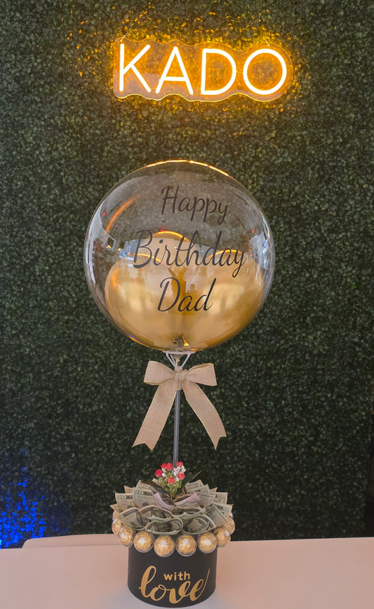 18 bills Money Bouquet Balloon