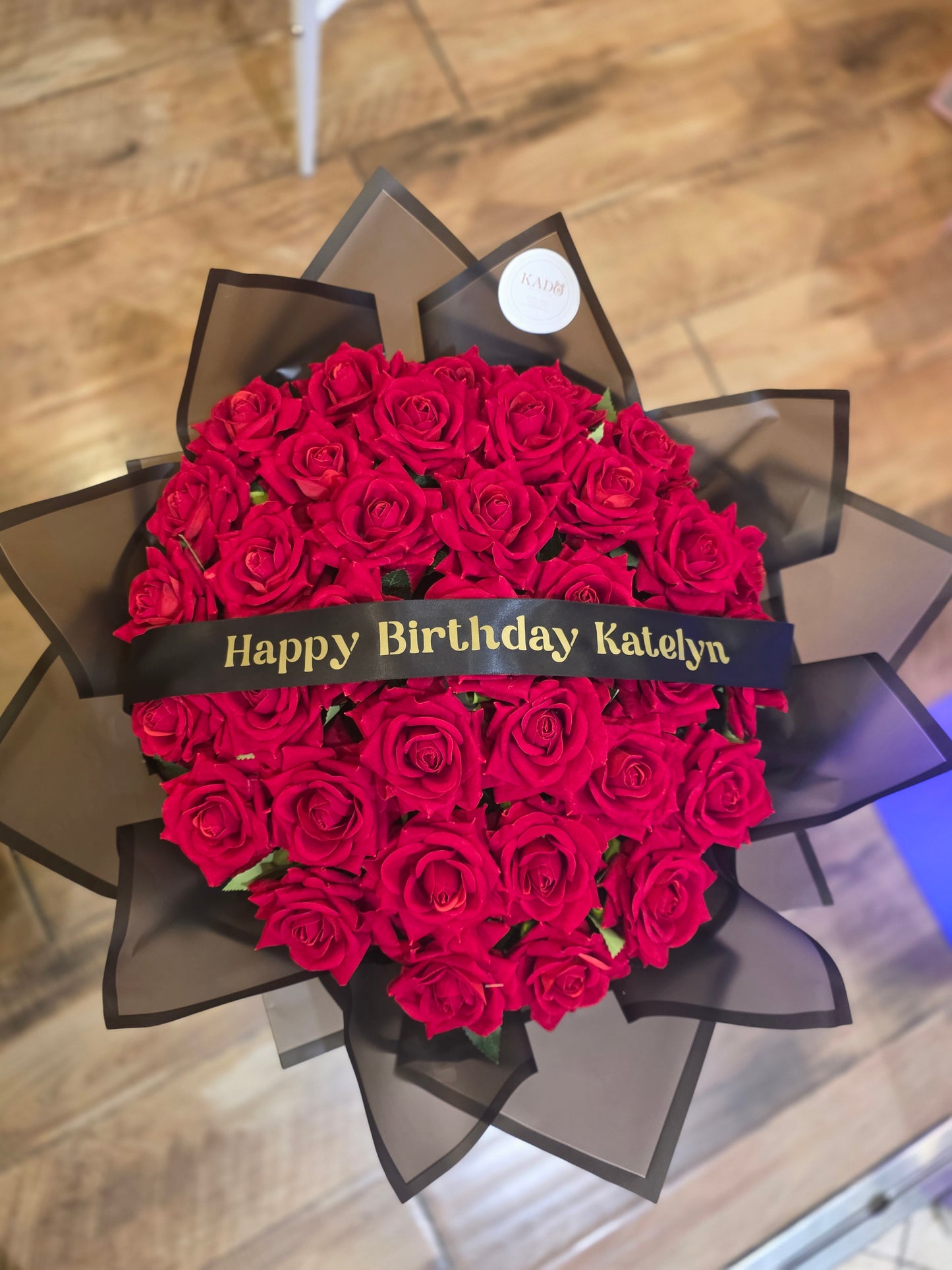 Round Red Ribbon Light
